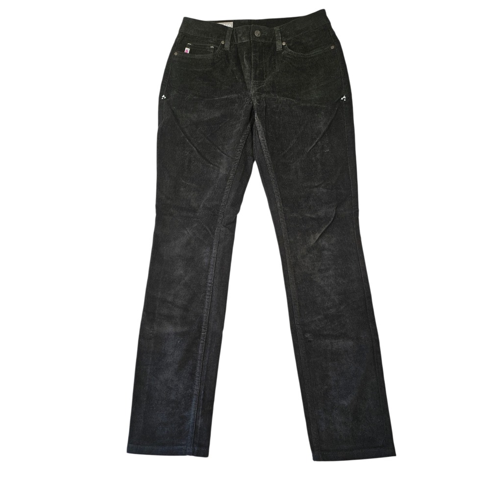 Stio Women's Rivet Corduroy Pants Size 6R Black Organic Cotton Stretch Gorpcore
